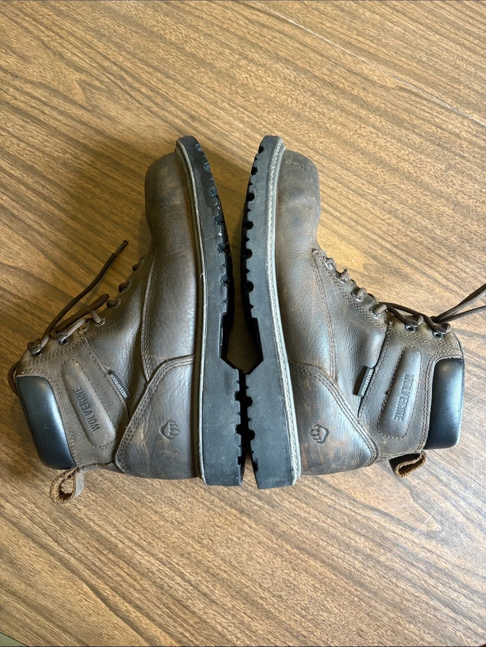 Wolverine Size 10 Waterproof Brown Leather Floorhand WP 6